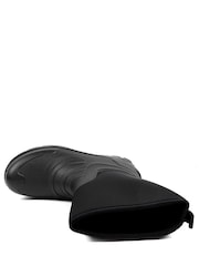 Pavers Black Wide Fit Rugged Water Resistant Wellies - Image 4 of 5