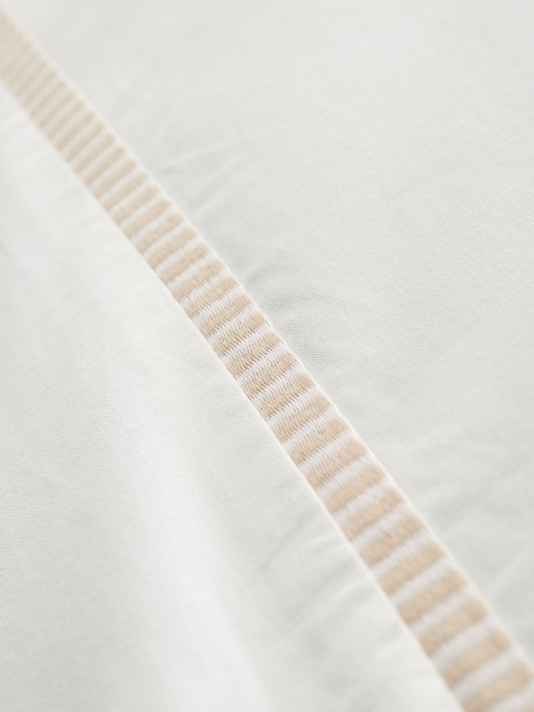 Bianca Contrast Trim Cotton Duvet Cover Set - Imagen 4 de 4