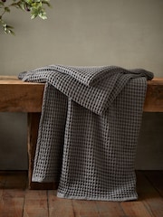 Pineapple Elephant Jaipur Chunky Țesătură de vafe Bumbac Pătură - Imaginea 1 din 4