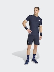 adidas Blue Freelift Tennis Polo Shirt - Image 3 of 7