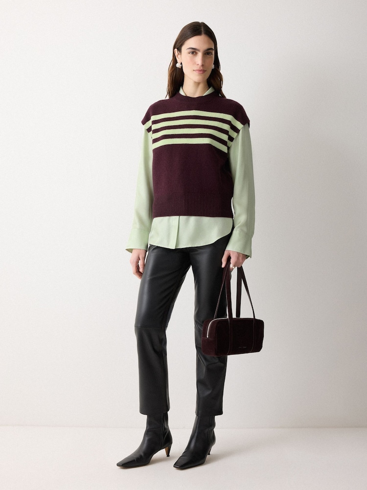 Jigsaw Green Silk Twill Shirt - Image 6 of 6 Jigsaw Green Silk Twill Shirt - Image 6 of 6