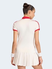 adidas White Heritage Tennis Polo Shirt - Image 2 of 6