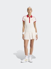 adidas White Heritage Tennis Polo Shirt - Image 3 of 6