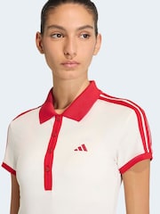 adidas White Heritage Tennis Polo Shirt - Image 4 of 6