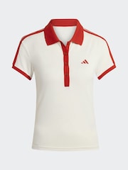 adidas White Heritage Tennis Polo Shirt - Image 6 of 6