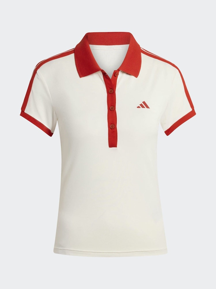 adidas White Heritage Tennis Polo Shirt - Image 6 of 6 adidas White Heritage Tennis Polo Shirt - Image 6 of 6