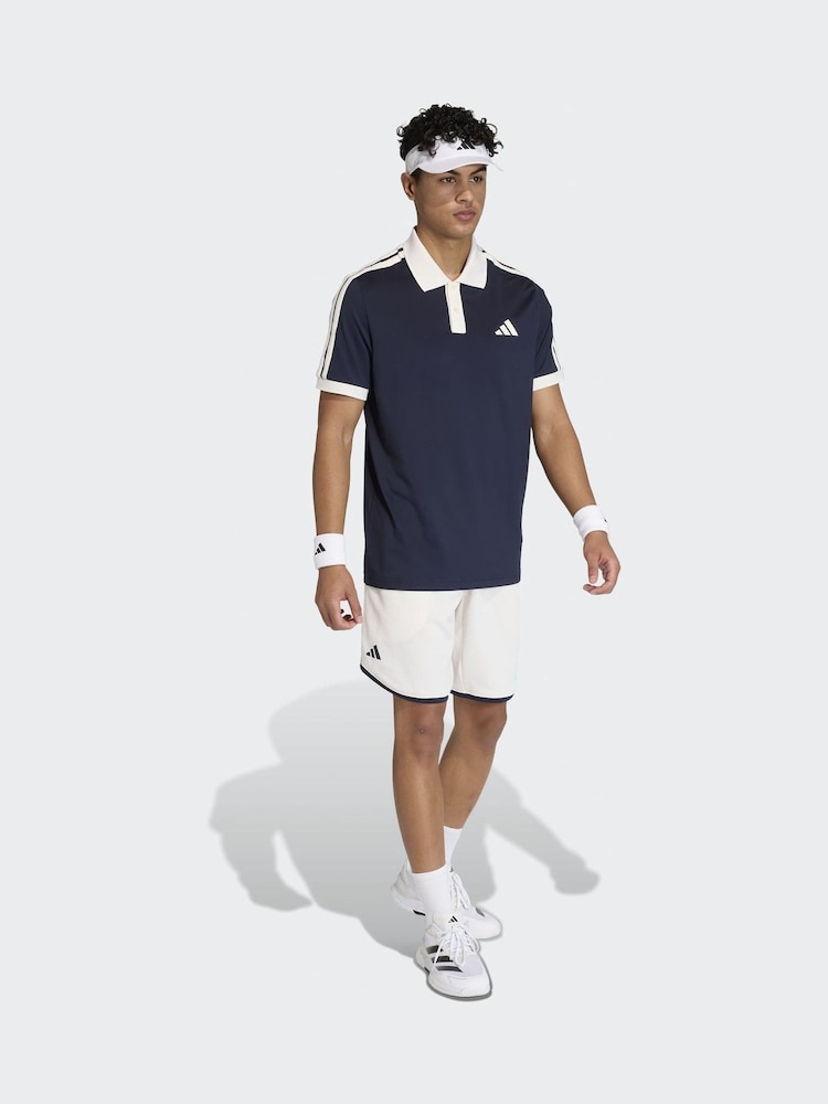 藍色 - adidas Heritage Tennis Polo Shirt - 圖片 2/6
