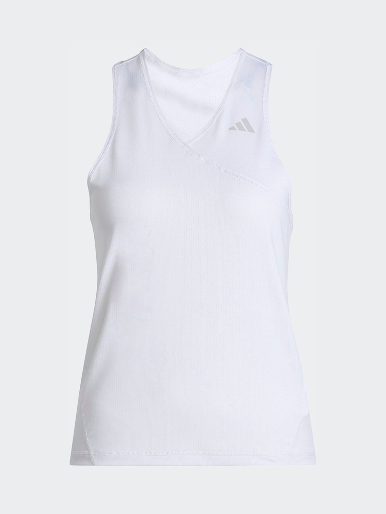 adidas White Club Tennis Vest - Image 6 of 6
