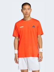 Оранжевый - Теннисная футболка с принтом adidas Hot Egg - Изображение 1 6