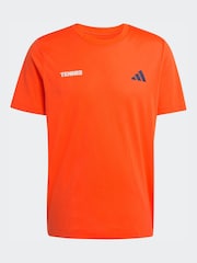 Оранжевый - Теннисная футболка с принтом adidas Hot Egg - Изображение 6 6