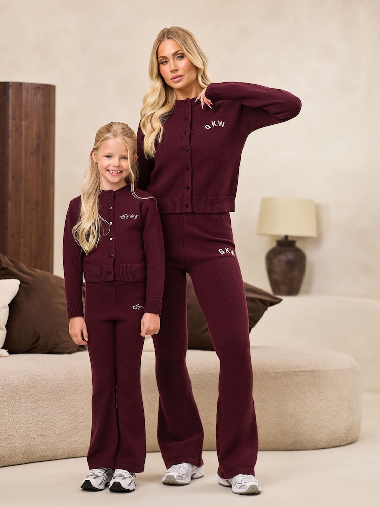 Gym King Red True Knit Fitted Cardigan - Image 1 of 4