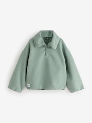 Gym King Green Replensih Borg Half Zip Fleece - Image 1 of 1