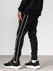 Gym King Black Core Piped Tapered Leg Joggers - Image 2 of 4