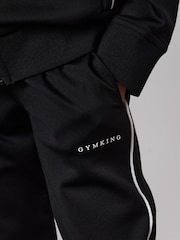 Gym King Black Core Piped Tapered Leg Joggers - Image 4 of 4