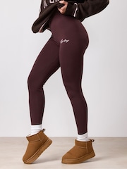 Brun - Gym King Script Mindset Jersey-leggings - Bilde 3 av 4