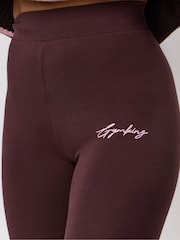 Brun - Gym King Script Mindset Jersey-leggings - Bilde 4 av 4