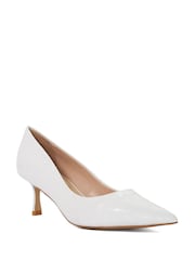 Dune London White Achievable Court Shoes - Image 2 of 5