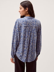 Monsoon Blue Nina Floral Jersey Blouse - Image 3 of 5