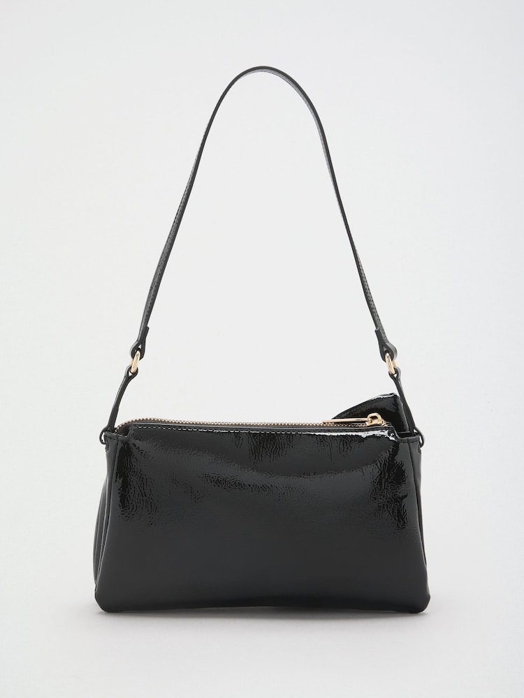 Schwarz - Lipsy – Schultertasche mit Schleife - Bild 2 von 4 Schwarz - Lipsy – Schultertasche mit Schleife - Bild 2 von 4