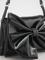 Lipsy Black Bow Shoulder Bag - Image 7 of 8