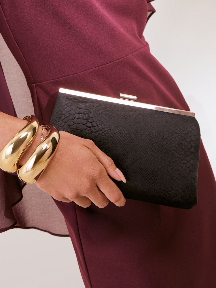Friends Like These Black Frame Clutch Bag - Image 1 of 4 Friends Like These Black Frame Clutch Bag - Image 1 of 4