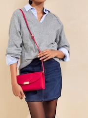 Friends Like These Red Structured Multi-Way Cross-Body Bag - Image 4 of 8