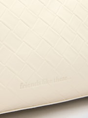 Friends Like These Cream Boxy Weave Crossbody Bag - Image 7 of 9