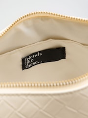 Friends Like These Cream Boxy Weave Crossbody Bag - Image 8 of 9