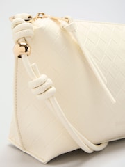 Friends Like These Cream Boxy Weave Crossbody Bag - Image 9 of 9
