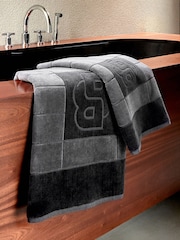 BOSS Home Charcoal Double B Towel - Image 1 of 6