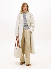 Cream - Tommy Hilfiger Monogram Contrast Handle Tote Bag - Imaginea 1 din 2