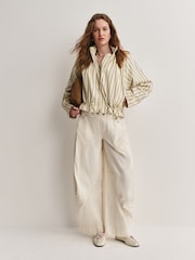 Free People Devon Balloon Stripped Jacket - Bild 1 von 4