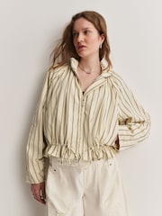 Free People Devon Balloon Stripped Jacket - Bild 3 von 4