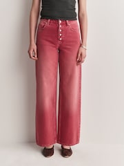 Free People Pink Nia Boyfriend Jeans - Image 6 of 8