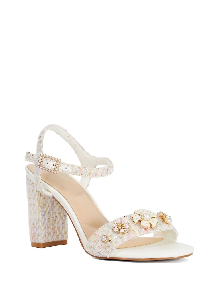 Dune London Pink Mention Heeled Sandals - Image 2 of 5
