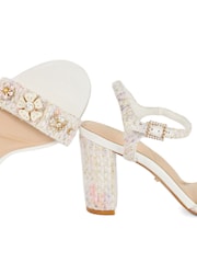 Dune London Pink Mention Heeled Sandals - Image 5 of 5