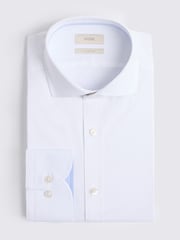 MOSS White Slim Fit Stretch Contrast Shirt - Image 3 of 3