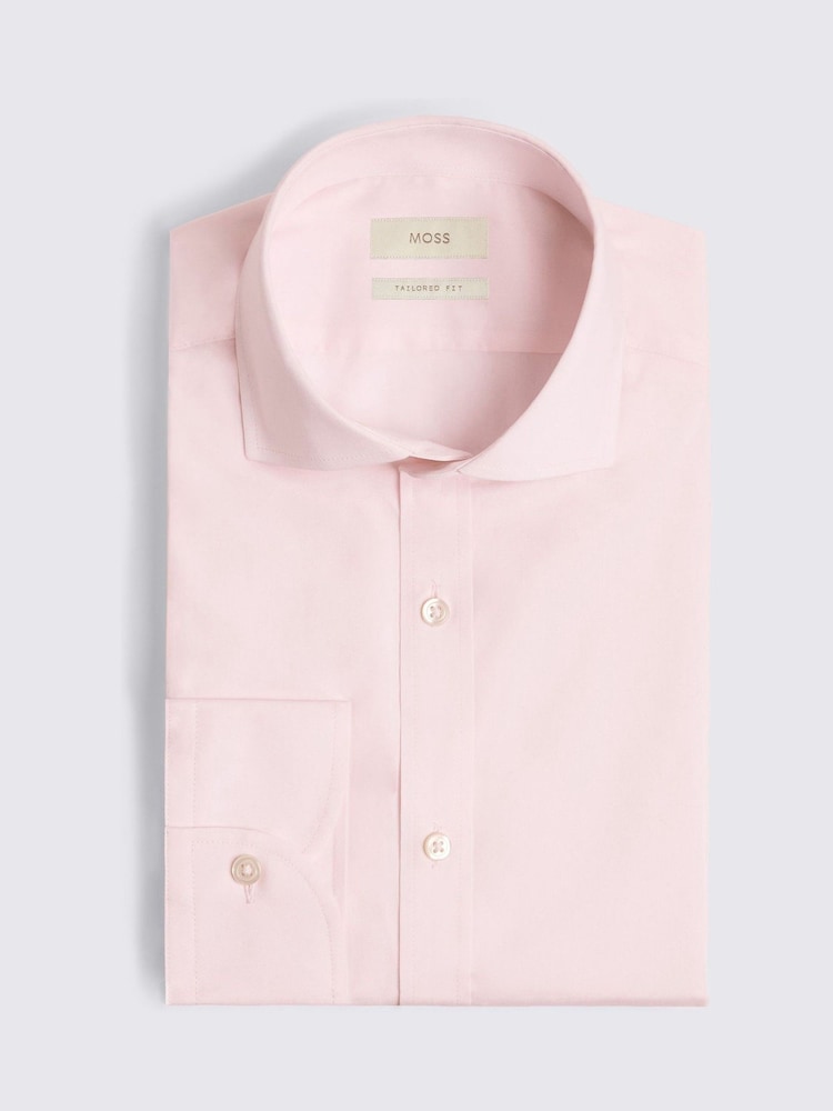 وردي - قميص تلبيس مخصص قابل للتمدد من Moss - Image 3 of 3 وردي - قميص تلبيس مخصص قابل للتمدد من Moss - Image 3 of 3