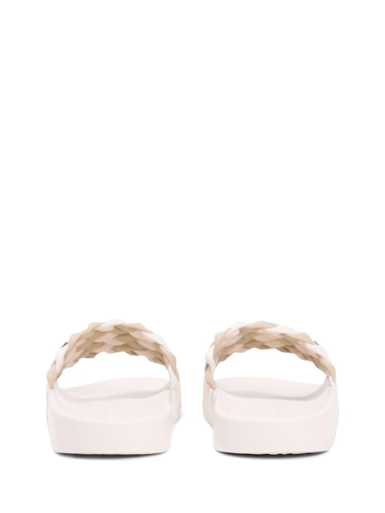 Tommy Hilfiger Natural Braided Pool Slides - Image 5 of 5