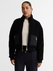 Barbour International Black Gea Fleece Jacket - Image 1 of 5