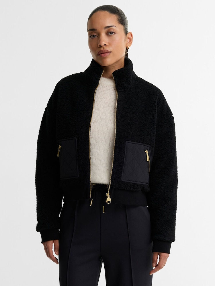 Barbour International Black Gea Fleece Jacket - Image 1 of 5