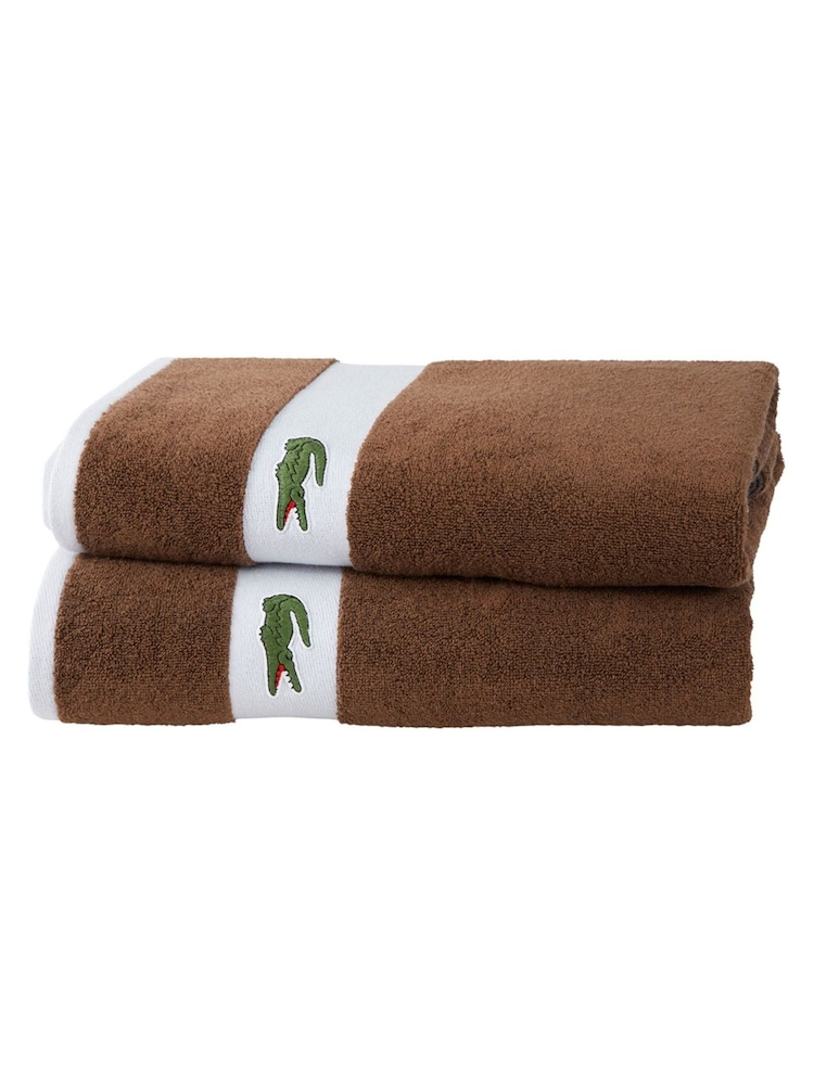 Lacoste Pecan Logo Casual Cotton Towel - Image 1 of 8