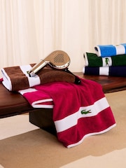 Lacoste Pecan Logo Casual Cotton Towel - Image 8 of 8