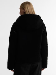 Barbour International Black Ramona Fleece Casual Jacket - Image 2 of 7