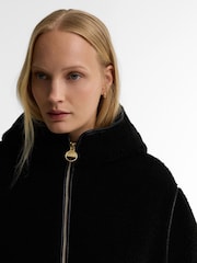 Barbour International Black Ramona Fleece Casual Jacket - Image 4 of 7