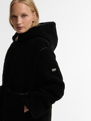 Barbour International Black Ramona Fleece Casual Jacket - Image 6 of 7