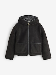Barbour International Black Ramona Fleece Casual Jacket - Image 7 of 7