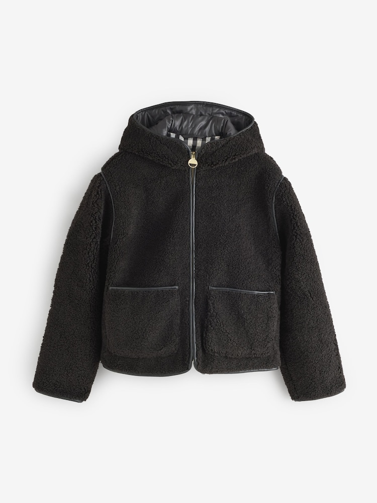 Barbour International Black Ramona Fleece Casual Jacket - Image 7 of 7 Barbour International Black Ramona Fleece Casual Jacket - Image 7 of 7