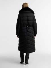 Barbour International Black Longline Cyrus Puffer Jacket - Image 2 of 7