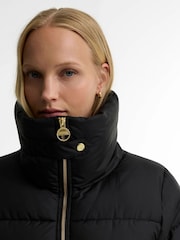 Barbour International Black Longline Cyrus Puffer Jacket - Image 6 of 7